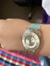 KHZ手表配件Swatch斯沃琪表带超薄系列硅胶表带适用于SFK397 SFK360 SFK361 天蓝色 实拍图