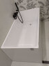 果敢亚克力浴缸小户型家用成人独立式薄边方形单双人深泡浴缸051 白色独立缸1.5米 实拍图