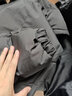 啄木鸟棉服衣外套男ins冬季潮牌宽松加绒加厚青少年学生工装棉服韩版羽 MY8803黑色 L 实拍图