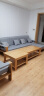 公熊（GXIONG） 公熊家具 沙发实木沙发客厅北欧实木木质沙发实木沙发小户型沙发 原木色（灰色布套） 双人位 实拍图