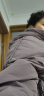 鸭鸭（YAYA） 中年妈妈羽绒服女新款中长款冬装连帽加厚中老年人保暖棉袄外套 DYXD6B0080梦幻紫 180/3XL 实拍图