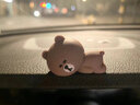 车载车内饰品汽车摆件中控台显示屏可爱布朗熊解压公仔屏幕装饰品 brown趴姿款（小号单个） 实拍图