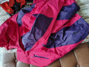 探拓（TECTOP）三合一两件套冲锋衣 加厚防寒保暖女户外登山滑雪外套抓绒内胆  JW7710 女款玫红色 S 实拍图