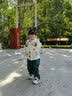 Classic Teddy儿童套装男童汉服中小童衣服裤子两件套国风新中式纯棉 墨绿 110  实拍图