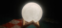月球ins风创意小夜灯桌面灯台灯卧室床头灯月球浪漫儿童 （活动专享）10cm暖光送塑料支架+10粒电池 实拍图