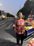 朗诗澜母亲节礼物中老年女装60岁70妈妈装薄款奶奶夏装套装夏季老人衣服 红枫叶（上衣+裤子） 3XL(建议125-135斤) 实拍图