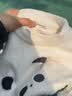 戴维贝拉（DAVE＆BELLA）雪尼尔半边绒儿童毛衣女童上衣宝宝衣服男童套头衫秋冬新款童装 黑白熊猫【现货】 130 cm（建议身高120-130cm） 实拍图