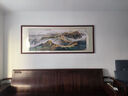 良品大师山水画办公室挂画中式客厅装饰画万里长城靠山图茶室字画风景壁画 万里长城A3 85*230cm宣纸锦绫+有机玻璃+红褐色实木框（大气款） 实拍图
