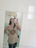 韩惠芷短袖t恤女2025夏季新款韩版宽松刺绣百搭显瘦圆领中长款半袖女装 卡其色 M 【建议80-120斤】 实拍图