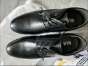 海澜之家HLA皮鞋男正装商务皮鞋秋冬德比鞋子HAAPXM4DBG332 黑色加绒42 实拍图