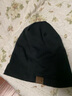 锡曼尘帽子男 光头秋冬季薄款春夏堆堆帽透气韩版潮包头睡帽女 B34大码加绒黑 均码56-60cm 实拍图