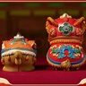 铜师傅狮舞吉祥《吉祥如意醒狮(一对)》狮子开业乔迁新婚装饰品工艺礼品 吉祥如意醒狮（套装） 实拍图