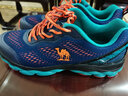骆驼飞线运动鞋情侣越野跑步鞋女鞋耐磨透气减震运动男鞋 CSS2210032，靛蓝色，男 43 实拍图
