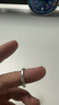 中国黄金古法素圈戒指男女款足金情侣对戒3D硬金三生三世指环生日礼物 【古法】15号 约1g 实拍图