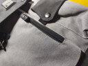 迪嘉乐  青年大容量背包男休闲电脑包学生校园运动双肩包USB可充电书包 黑灰升级版 实拍图