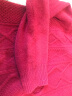 珍贝女加厚羊绒衫秋冬新款半高领绞花长袖保暖毛衣TM5945 松LU红（2330） S/(95码) 晒单实拍图