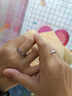 中国黄金（CHINA GOLD）S925银誓言情侣对戒情侣一对情人节生日礼物送女友老婆爱人 誓言情侣对戒 实拍图