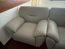 福罗帝（FROUDE）沙发真皮沙发双人位客厅沙发现代简约小户型北欧会客头层牛皮沙发 【皮厚2.2mm】进口加厚头层牛皮-海绵款-浅灰 单人位0.9米 实拍图