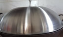 皖骄子 不锈钢锅盖通用大号耐高温铁锅锅盖24cm-43cm小号加厚高拱形家用 40cm拱形锅盖外径40cm 实拍图