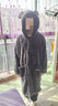 南极人男士睡衣男冬法兰绒加绒连帽睡袍浴袍可外穿家居服套装咖灰L 实拍图
