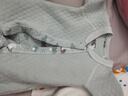 翘脚鸭婴儿衣服新生儿连体衣纯棉秋冬季保暖夹棉春秋款贴身满月宝宝睡衣 浅绿小小象【2件套】（保暖款） 59cm （建议0-3个月） 实拍图
