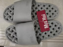 惠夫人 凉拖鞋男女夏天防滑室内鞋洗澡简约大码浴室居家夏季拖鞋情侣 麻花漏水 浅灰 40-41码(适合39-40码穿) 实拍图