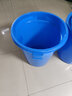 木野村大水桶塑料桶大号大容量带盖加厚食品级胶桶大白桶储水桶家用圆桶 蓝色（带盖） 150L桶口外径63高71cm 实拍图