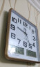 康巴丝（Compas）挂钟客厅 万年历温湿度时钟 简约方形日历石英钟表挂墙C2983 闪金 晒单实拍图