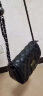 酷奇袋鼠（KUQIDAISHU）高级感小包包女春季2023新款潮时尚小众斜挎包菱格链条复古小方包 黑色 晒单实拍图