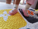 个个熊（gegexiong）宝宝学步鞋婴儿鞋男女宝宝地板袜子婴儿步前鞋防滑地板鞋 1双装（S女宝宝款） 鞋低长约11CM（建议0-6个月） 实拍图