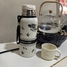 CTRLEND新款栀子花保温杯女生水杯高颜值大容量简约便携泡茶杯带盖杯子 保温壶 【一盖两用】 保温杯栀子花-600ml 实拍图