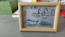 佳礼有宝 八骏图搞笑字画挂画书画作品相框摆台书法桌面装饰画横 素色-八骏图-喜乐字画 7寸 实拍图