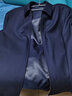 鼎铜夹克男外套春秋新品羊毛外衣男士休闲翻领商务爸爸装春装拉链中年 藏蓝色 92.2%羊毛 7.8%桑蚕丝 175 实拍图