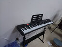 贝琪电子琴88键成人儿童6-12岁便携新手入门幼师学生初学者电子钢琴 B176【经典款】88键-简约黑 套餐三：标配+Z型琴架 实拍图