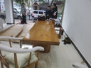 优特明新中式大板茶桌茶桌椅组合实木功夫泡茶桌仿古简约禅意原木茶台 升级款桌220*(70-80)*75*8CM #0 实拍图