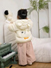 巴拉巴拉童装儿童羽绒服宝宝2025新款冬季婴儿轻薄外套男童女童上衣反季萌 奶白10501 120 -充绒量55g适合5-6岁 实拍图