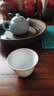 景德镇陶瓷家用甜白薄胎喝茶杯单个纯色主人杯品茗杯功夫茶具套装送礼 甜白初芯单杯 实拍图