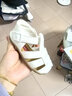 卡特兔儿童凉鞋男童夏季童鞋宝宝学步鞋幼儿凉鞋女宝公主鞋婴童洞洞鞋子 白色-无吊坠 20 内长12.5cm 脚长11.5-12.0 实拍图