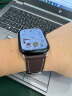 MSSM适用苹果手表表带apple iwatch爱马仕款Swift小牛皮真皮表带ultra/S9/S8/7/6/5/SE 深棕色·42/44/45/49mm 晒单实拍图