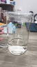 格娜斯（CRISTALGLASS）食品级钢化玻璃杯带盖玻璃杯茶杯刻度大容量办公室带把手喝水杯子 透明1000ML 实拍图