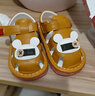 G.duck小黄鸭夏季男女宝宝软底学步鞋凉鞋0-1-2岁半叫叫鞋防滑婴儿凉鞋 黄色-叫叫鞋 18码 内长13厘米 实拍图