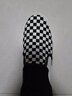 法拉步韩版潮流一脚蹬懒人鞋男冬季新款ulzzang黑白格子休闲帆布鞋板 黑白色（803） 41 (255mm) 实拍图