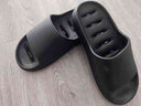 麦乐朵浴室拖鞋女夏天家居家用室内卫生间洗澡漏水镂空速干防滑凉拖鞋男 黑色【漏水加厚底】 41-42码 实拍图
