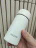 Diller茶水分离迷你保温杯口袋杯小巧便携学生水杯不锈钢茶隔办公泡茶杯 白色-240ML【免费刻字+贴纸】 实拍图