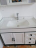 浴美优品碳纤维浴室柜陶瓷一体盆卫生间洗手盆洗脸盆柜组合洗漱台镜柜套装 天使白100cm储物镜柜+吊柜+陶瓷盆 实拍图