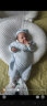 贝娜茜婴儿帽子春夏薄款0-6个月纯棉可爱无骨护卤门夏天新生儿宝宝胎帽 1169-天蓝 1-12个月（40-47CM） 晒单实拍图