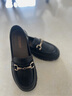 卓诗尼乐福鞋女2026年春春新款复古学院女鞋子厚底单鞋英伦风小皮鞋女 黑色 36 实拍图