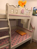 优想上下床双层高低床儿童床女孩床公主床美式两层床实木上下铺子母床 上下床+书架+梯柜 1350mm*1930mm 实拍图