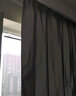 馨菲羽遮光窗帘定制成品布料卧室客厅飘窗防晒隔热挡光阳台办公全遮阳布 全遮光双面银【窄带配S钩】 宽1.9米*高1.8米一片 实拍图