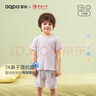aqpa【135g新疆棉】儿童短袖T恤纯棉上衣春夏宝宝衣服内搭打底萌 动物家族 120 实拍图